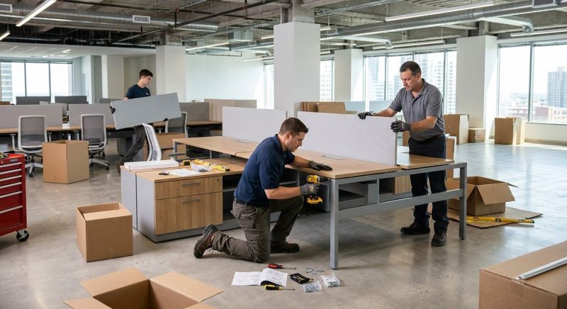 Office Desk Assembly in Denver County, CO